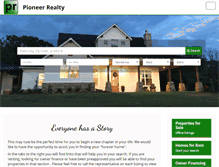 Tablet Screenshot of pioneerrealtyok.com